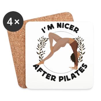 Pilates Instructor Teacher I'm - Untersetzer (4er-Set) - Weiß - Vorne