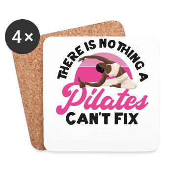 Pilates Instructor Teacher There - Coasters (set of 4) - white - Front