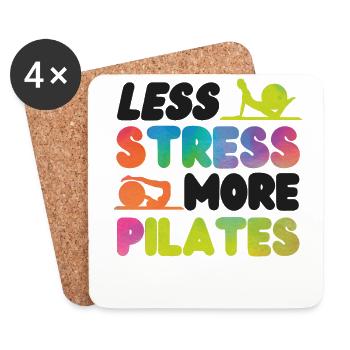 Pilates Instructor Teacher - Untersetzer (4er-Set) - Weiß - Vorne