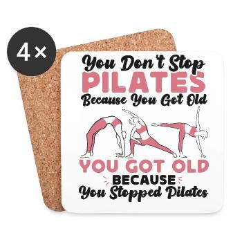 Pilates Instructor Teacher Retired - Untersetzer (4er-Set) - Weiß - Vorne