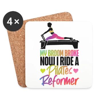 Pilates Instructor Teacher - Untersetzer (4er-Set) - Weiß - Vorne
