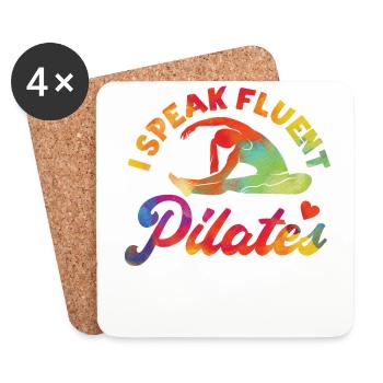 Pilates Instructor Teacher - Untersetzer (4er-Set) - Weiß - Vorne