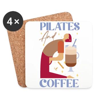Pilates Instructor Teacher Coffee - Untersetzer (4er-Set) - Weiß - Vorne