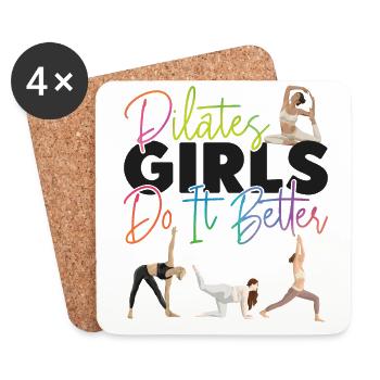 Pilates Instructor Teacher Pilates - Coasters (set of 4) - white - Front