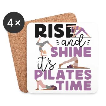 Pilates Instructor Teacher Rise - Untersetzer (4er-Set) - Weiß - Vorne