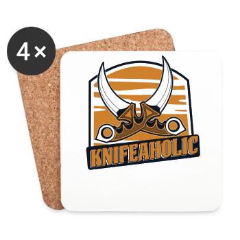 Knifeaholic Butcher Knife Collectible Lover Knife - Coasters (set of 4) - white - Front