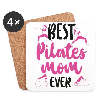 Pilates Instructor Teacher Mom - Untersetzer (4er-Set) - Weiß - Vorne