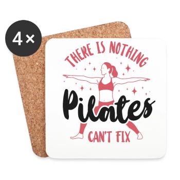 Pilates Instructor Teacher There - Coasters (set of 4) - white - Front