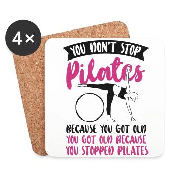 Pilates Instructor Teacher Retired - Untersetzer (4er-Set) - Weiß - Vorne