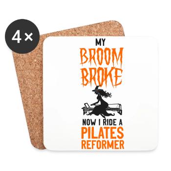 Pilates Instructor Teacher - Untersetzer (4er-Set) - Weiß - Vorne