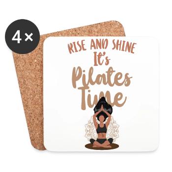 Pilates Instructor Teacher Rise - Untersetzer (4er-Set) - Weiß - Vorne