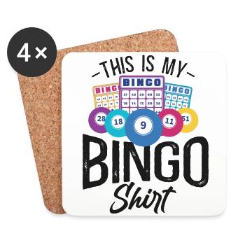 Bingo Player This Is My Bingo - Untersetzer (4er-Set) - Weiß - Vorne