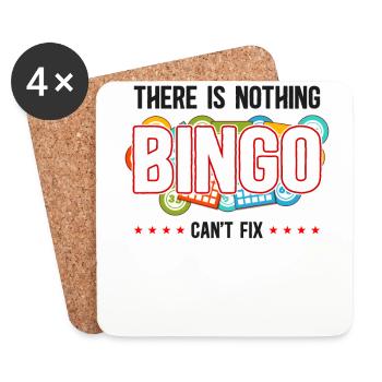 Bingo Player There Is Nothing A - Coasters (set of 4) - white - Front