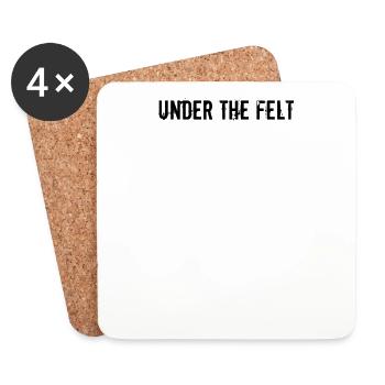 Billiards - Under the Felt - Coasters (set of 4) - white - Front