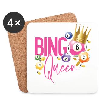 Reine du bingo Reine du bingo - Dessous de verre (lot de 4) - blanc - Devant