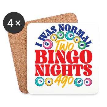 Bingo Player I Was Normal Two - Coasters (set of 4) - white - Front