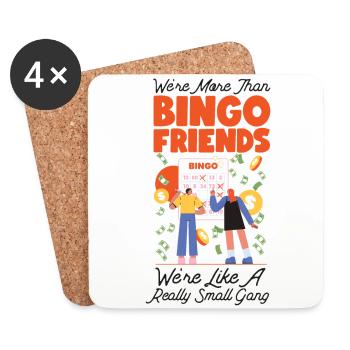 Bingo Player Friends Besties - Untersetzer (4er-Set) - Weiß - Vorne