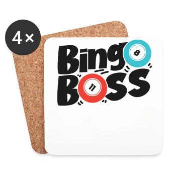 Bingo Joueur Bingo - Dessous de verre (lot de 4) - blanc - Devant