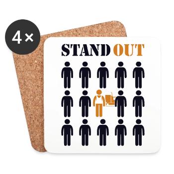 Stand Out Trucker Legends Truckie Lover Truck - Coasters (set of 4) - white - Front