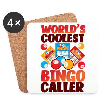 Bingo Player Le bingo le plus cool du monde - Dessous de verre (lot de 4) - blanc - Devant