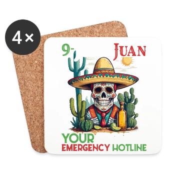 Funny Tequila Saying Cinco De Mayo Design - Coasters (set of 4) - white - Front