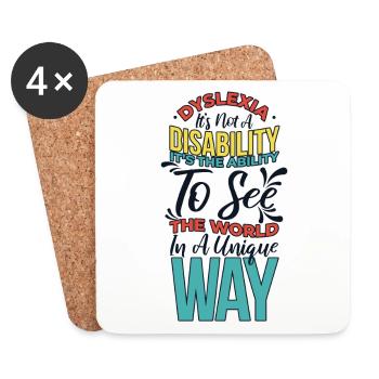 The Ability To See The World In A Unique Way - Coasters (set of 4) - white - Front