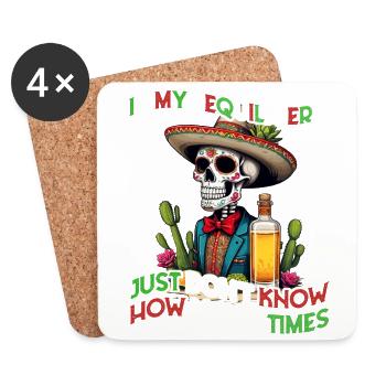 Funny Tequila Era Cinco De Mayo Mexico - Coasters (set of 4) - white - Front