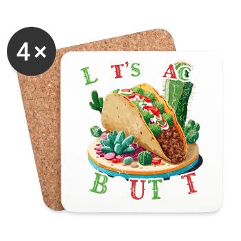 Cinco De Mayo Taco Lover Mexican Food - Coasters (set of 4) - white - Front