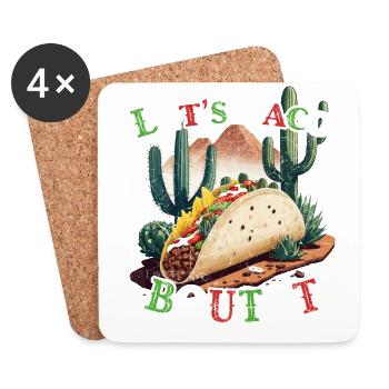 Lustiger Taco Spruch Cinco De Mayo Mexiko Fiesta - Untersetzer (4er-Set) - Weiß - Vorne