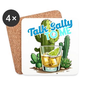Drôle de Tequila Dicton Cinco De Mayo Design - Dessous de verre (lot de 4) - blanc - Devant