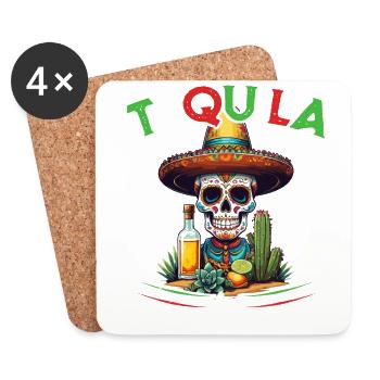 Funny Tequila Saying Cinco De Mayo Mexico - Coasters (set of 4) - white - Front