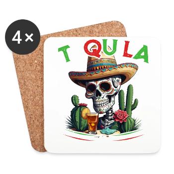 Funny Tequila Saying Cinco De Mayo Design - Coasters (set of 4) - white - Front