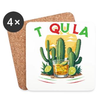 Funny Tequila Saying Cinco de Mayo Mexico - Coasters (set of 4) - white - Front