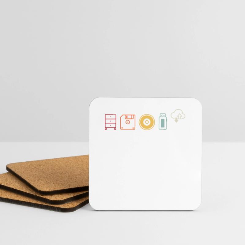 IT Geek, PC Accessories Storage Devices Evolution Coasters (set of 4)