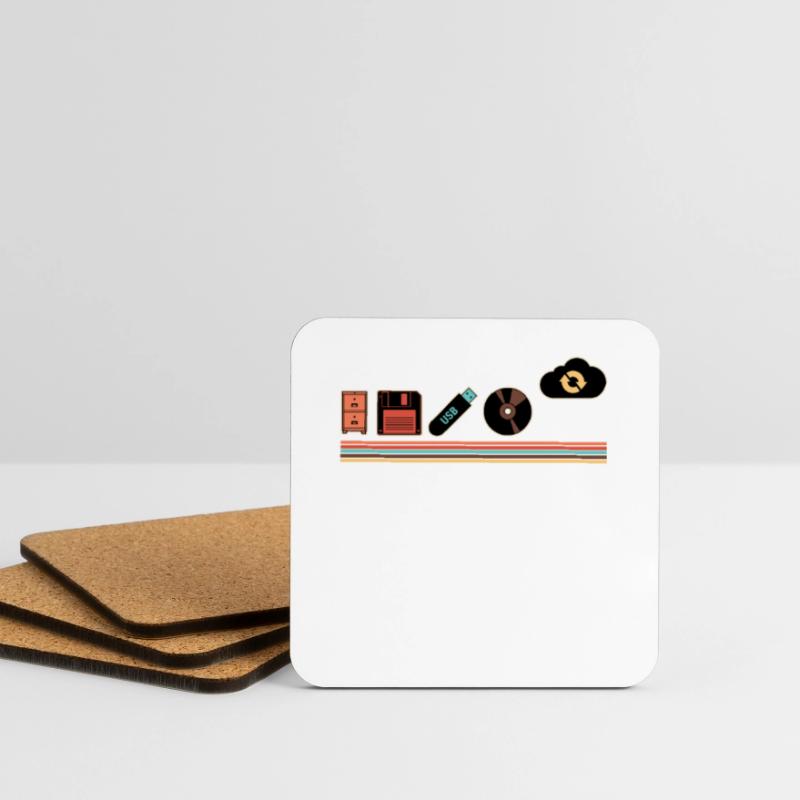 IT Geek, PC Accessories Storage Devices Evolution Coasters (set of 4)