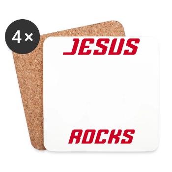 Rock 'n' Roll Music, Dancing, Concert, Festival - Coasters (set of 4) - white - Front