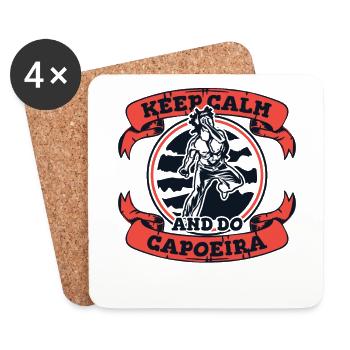 Keep Calm And Do Capoeira Capoeirista Ginga Dance - Coasters (set of 4) - white - Front