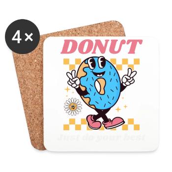 Groovy Testing Day School Outfits for All Classes - Coasters (set of 4) - white - Front