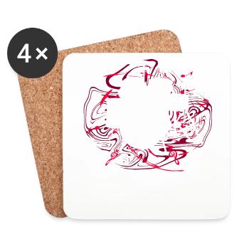 Drums Drummers Drummers - Coasters (set of 4) - white - Front