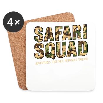Aventure Safari Squad ensemble - Dessous de verre (lot de 4) - blanc - Devant