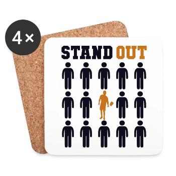 Stand Out Boards Bean Bag Game Professional - Coasters (set of 4) - white - Front
