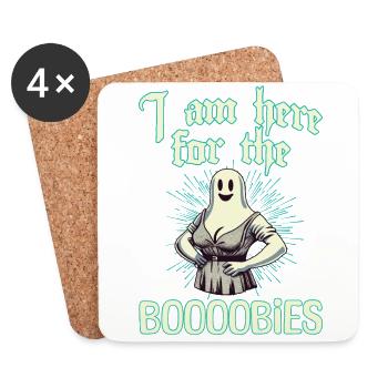 Funny Ghost Saying Halloween Costume - Coasters (set of 4) - white - Front