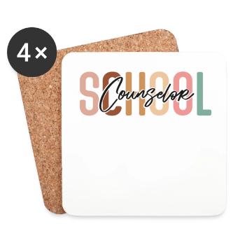 School Counselor School Counselor - Coasters (set of 4) - white - Front