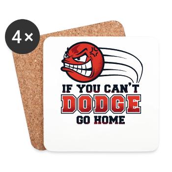 If You Can't Go Home Prisonball Team Game - Coasters (set of 4) - white - Front
