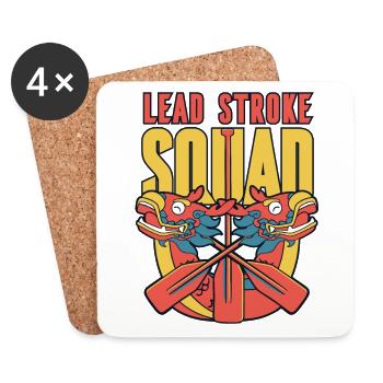 Lead Stroke Squad Pagayeur Batteur Équipe Lover - Dessous de verre (lot de 4) - blanc - Devant