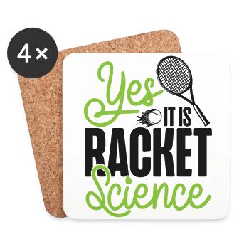 Funny Tennis Player Racket You - Untersetzer (4er-Set) - Weiß - Vorne