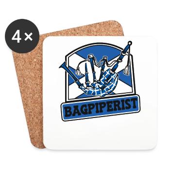 Bagpiperist Bagpipe Lessons Blowpipe Great - Coasters (set of 4) - white - Front
