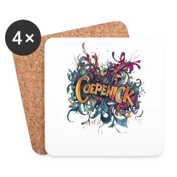 Berlin Köpenick Souvenir Cöpenick Graffiti - Untersetzer (4er-Set) - Weiß - Vorne