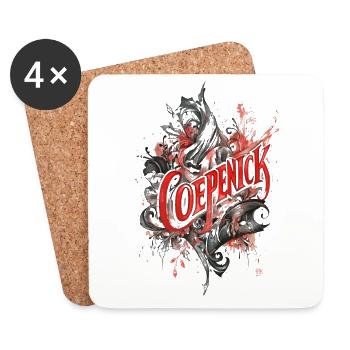 Berlin Köpenick Souvenir Cöpenick Gothic Style - Untersetzer (4er-Set) - Weiß - Vorne