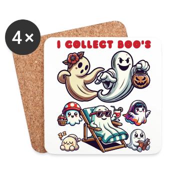 Funny Ghost Collectible Vintage Retro Design - Coasters (set of 4) - white - Front